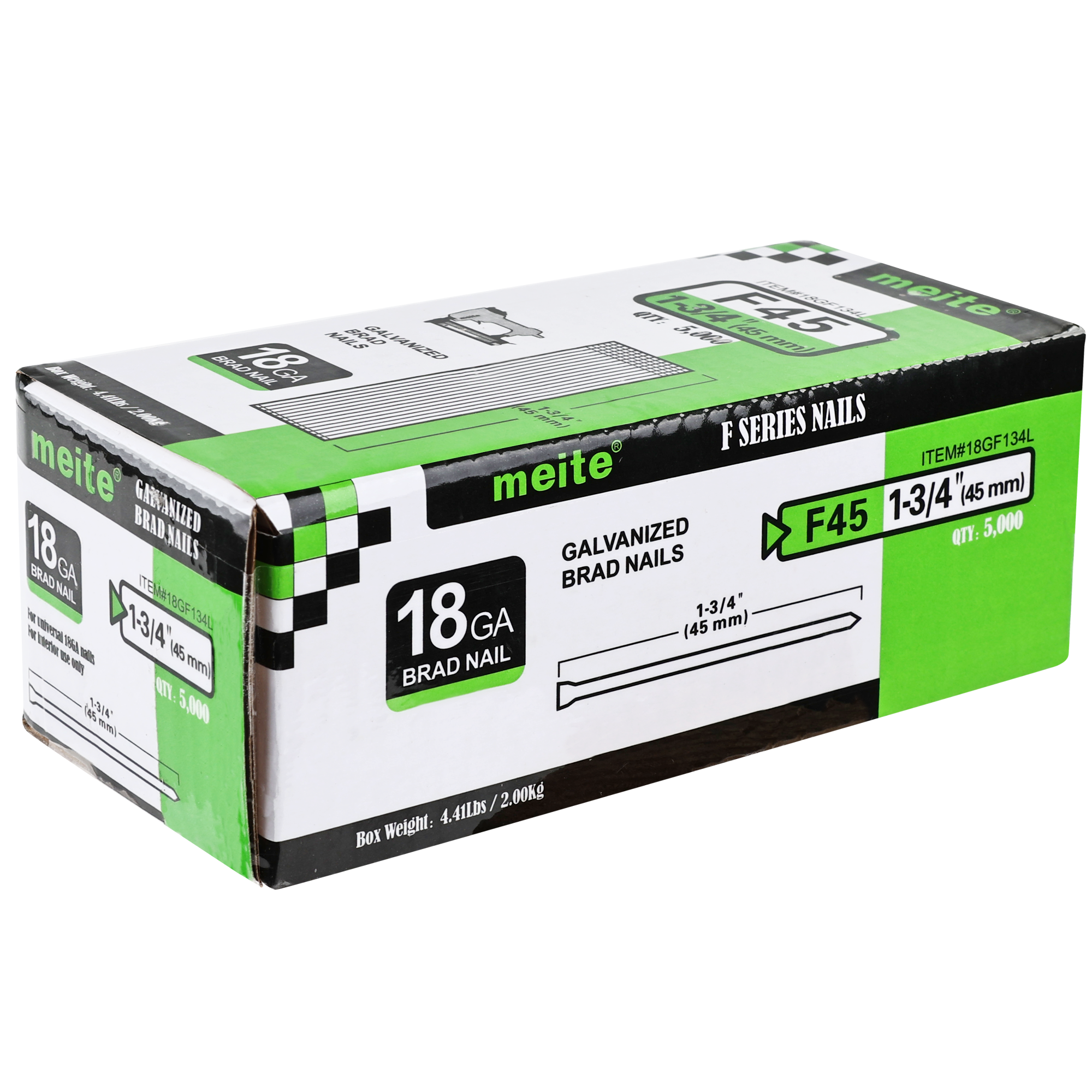 CoFast 18 Gauge 1-1/2" Brad Nails - 1 Million Count, Fit Most 18 Ga Finish Nailers