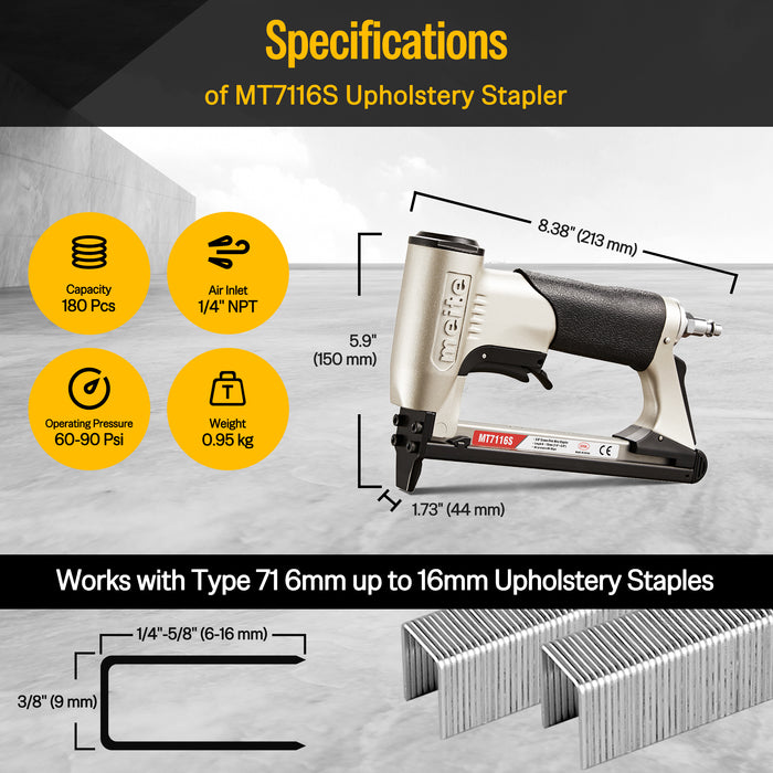 upholstery staple gun with safe trigger