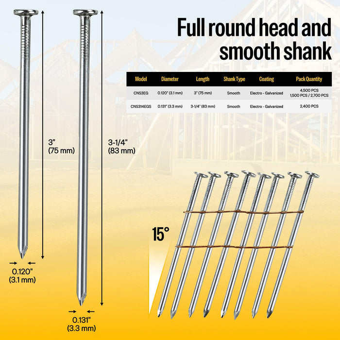 3-1/4 inch framing nails