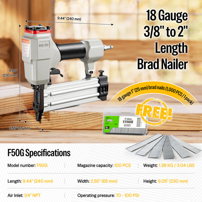 Buy one get one box nail brad nail gun-meite