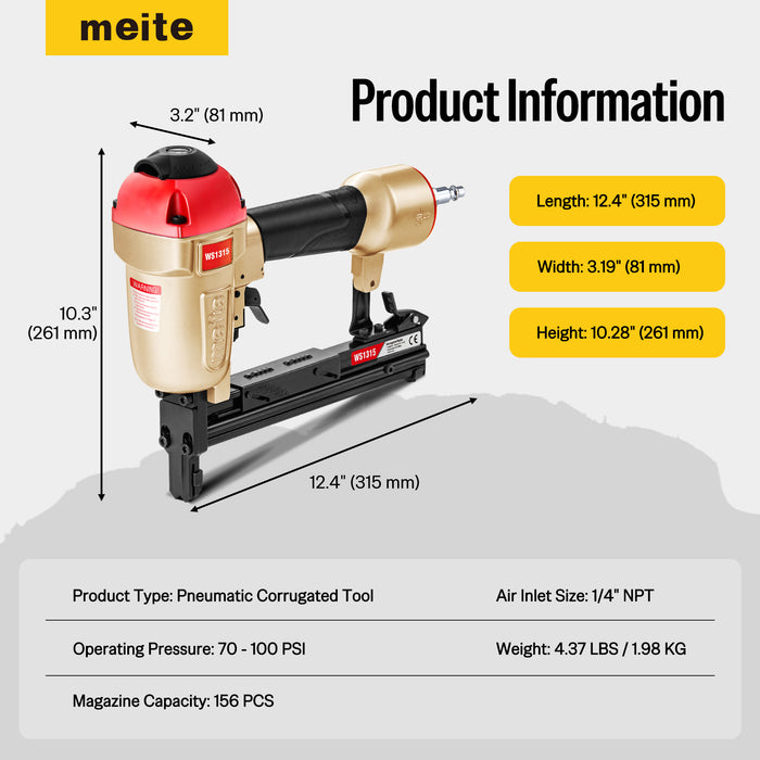 1/2" Crown Corrugated Stapler