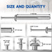 1/4" Diameter Hammer Drive Anchors with Galvanized Steel Nails Set - MEITE USA