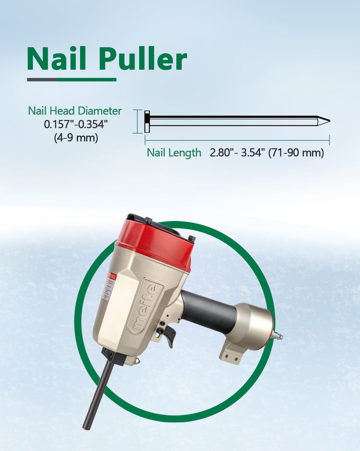 meite NP55 Pneumatic Nail Puller/Punch Nailer/Nail Remover For Nail  85-115psi | eBay