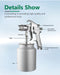 Heavy Viscosity 2.5mm Nozzle 50 PSI Suction Feeding Spray Gun - MEITE USA