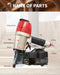 15-16 Degrees 1-1/2 inch to 2-1/2 inch Wire/Plastic-Collated Coil Siding Nailer--CN65S - MEITE USA
