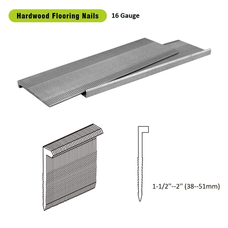16 Gauge 1-1/2" to 2" Hardwood Nail L Cleat Flooring Nail - Meite USA