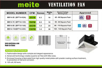 Recessed Exhaust Ventilation Fan Bath Fan