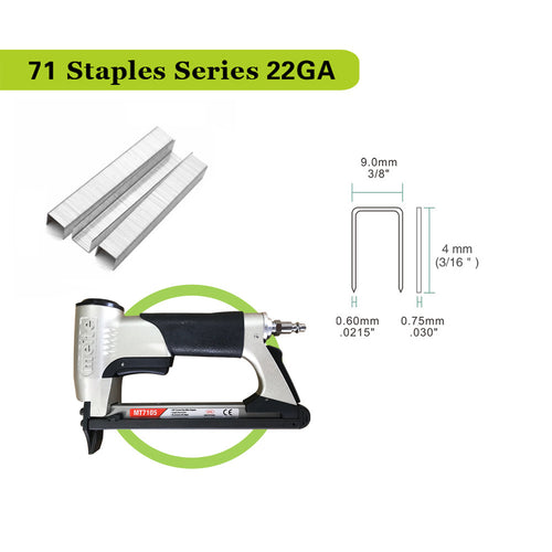 MT7116LN Upholstery Stapler-22 Gauge 3/8'' Crown Long Nose Stapler Fine  Wire Stapler