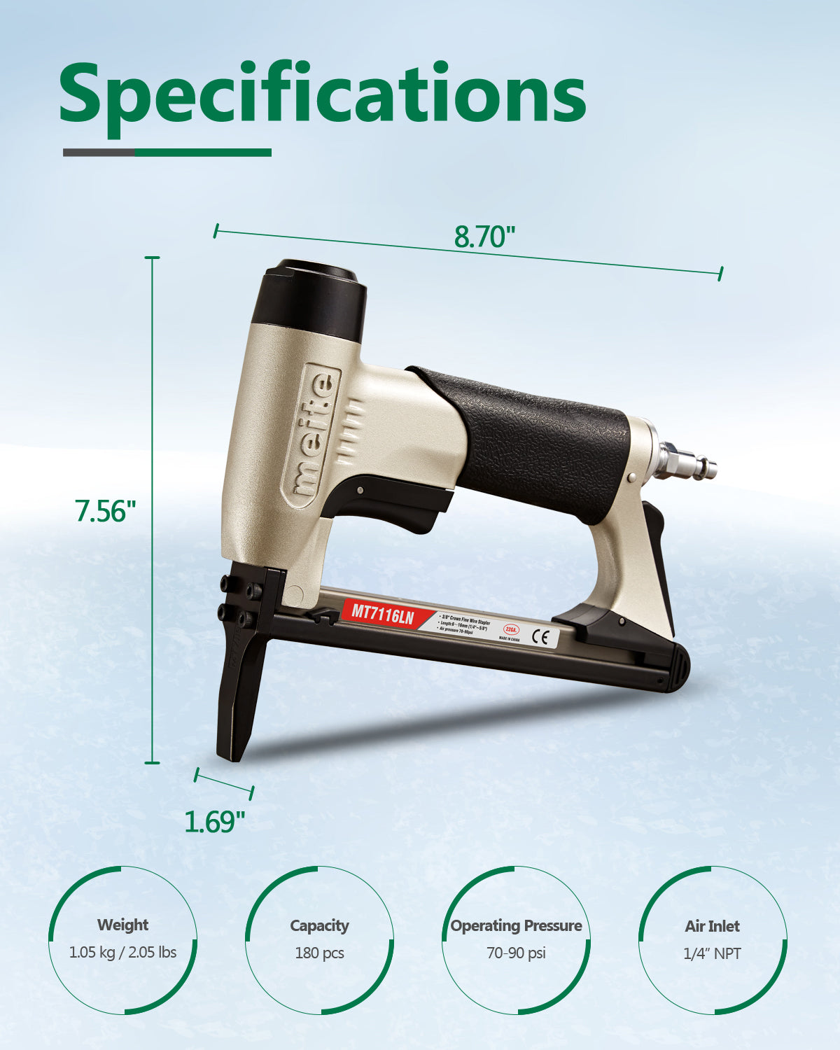 22 gauge deals pneumatic staple gun