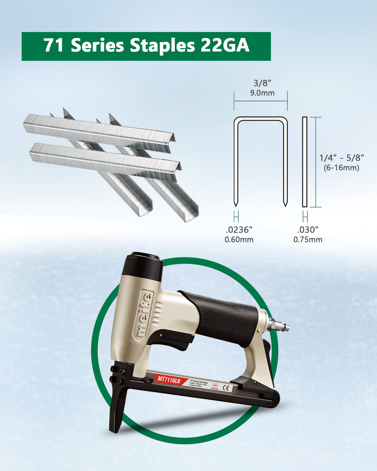 22 gauge staple clearance gun