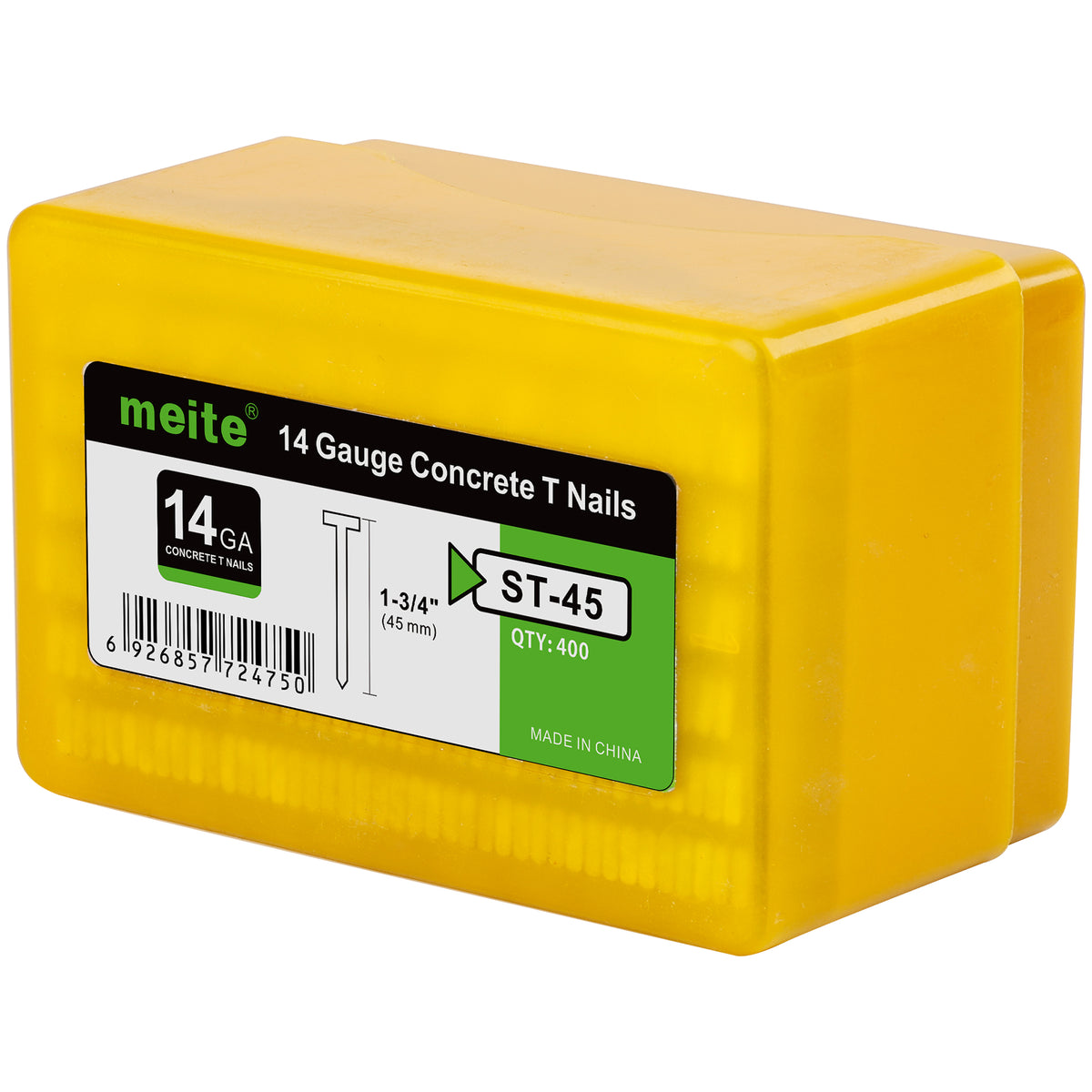 meite 14 Gauge Concrete T Nails Glue Collated Nails for Nailer (1-1/2" to 2") - MEITE USA