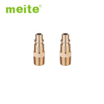 Milton Type 1/4'' NPT Thread Brass Male Quick Plug - Meite USA
